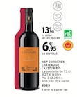 AOP corbières - CHÂTEAU DE LASTOUR BIO en promo chez Intermarché Super AOP corbières - CHÂTEAU DE LASTOUR BIO dans le catalogue Intermarché Super
