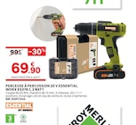 Perceuse à percussion 20 v essential worx es376.1, 2 batt. à LEROY MERLIN dans Laversines