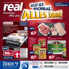 Real Prospekt für Ludwigsfelde mit 24 Seiten Real Prospekt für Ludwigsfelde: "Aktuelle Angebote", 24 Seiten, 23.05.2022 - 28.05.2022