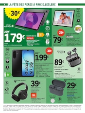 Promos Téléphone Portable dans le catalogue "Vague de fraîcheur sur votre budget" de E.Leclerc Téléphone Portable en promo dans le catalogue E.Leclerc à la page 4
