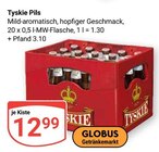 Aktuelle Tyskie Angebote bei GLOBUS in Saarbrücken Aktuelles Pils Angebot bei GLOBUS in Saarbrücken ab 12,99 €