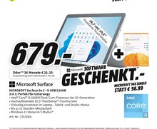 Microsoft Surface Go 3 Angebot in Golzow b Brandenburg an der Havel im aktuellen Prospekt bei Media-Markt in Golzow b Brandenburg an der Havel