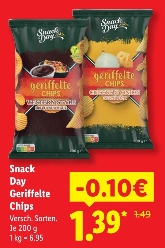 Geriffelte Chips Western Style BBQ Geschmack