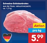Aktuelle Braten Angebote bei Netto Marken-Discount in Leipzig Aktuelles Schweine-Schinkenbraten Angebot bei Netto Marken-Discount in Leipzig ab 5,99 €