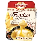 La Fondue aux 3 fromages - PRÉSIDENT dans le catalogue Carrefour Market