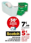 Dévidoir + 4 recharges de Scotch Magic - Scotch dans le catalogue Super U
