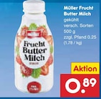 Frucht Butter Milch im Angebot bei Netto Marken-Discount in Koblenz Frucht Butter Milch Angebote von Müller bei Netto Marken-Discount Koblenz für 0,89 €