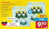 natürliches Heilwasser Angebote von Hirschquelle bei Netto Marken-Discount Singen für 5,99 €