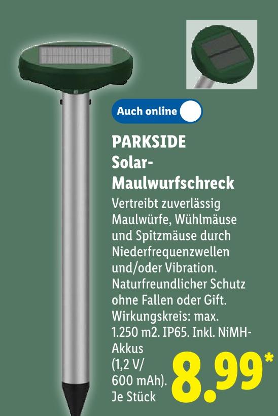 Solar-Maulwurfschreck