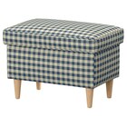 Hocker mit Aufbewahrung Sulviken blau/beige Sulviken blau/beige von STRANDMON im aktuellen IKEA Prospekt