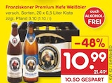 Franziskaner Premium Hefe Weißbier im Netto Marken-Discount Prospekt Franziskaner Premium Hefe Weißbier von im aktuellen Netto Marken-Discount Prospekt für 10,99 €