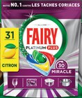 Tablettes Lave-Vaisselle Platinum Plus Tout en 1 Citron X31 - Fairy - Intermarché Hyper à Aix-les-Bains Tablettes Lave-Vaisselle Platinum Plus Tout en 1 Citron X31 - Fairy en promo chez Intermarché Hyper Aix-les-Bains à 2,37 €