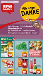 REWE Prospekt "Dein Markt" für Auerbach, 32 Seiten, 29.09.2025 - 04.10.2025