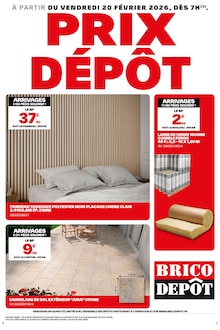 Promotion Sol dans le prospectus Brico Dépôt, valable du 20/02/2026 au 05/03/2026 Promo Sol dans le catalogue Brico Dépôt du moment à la page 1