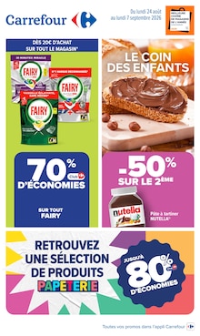 Première page du catalogue Supermarchés