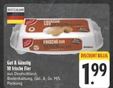 10 frische Eier im Angebot bei E center in Fürth 10 frische Eier Angebote von Gut & Günstig bei E center Fürth für 1,99 €
