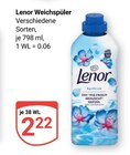 Weichspüler im Angebot bei GLOBUS in Saarlouis Weichspüler Angebote von Lenor bei GLOBUS Saarlouis für 2,22 €