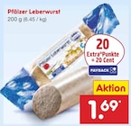 Pfälzer Leberwurst im Angebot bei Netto Marken-Discount in München Pfälzer Leberwurst Angebote bei Netto Marken-Discount München für 1,69 €