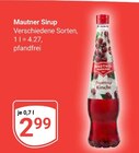 Sirup Angebote von Mautner bei GLOBUS Braunschweig für 2,99 €