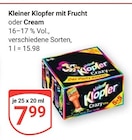 Aktuelle Schnaps Angebote bei GLOBUS in Bochum Aktuelles Kleiner Klopfer mit Frucht Angebot bei GLOBUS in Bochum ab 7,99 €