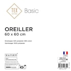 Oreiller "Basic" - TEX BASIC en promo chez Carrefour Bordeaux à 4,99 €