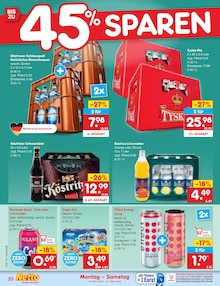 Bier im Netto Marken-Discount Prospekt "Aktuelle Angebote" mit 62 Seiten (Rostock)