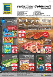 Aktueller EDEKA Prospekt mit Bratwurst, "Aktuelle Angebote", Seite 1