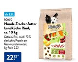 Hunde-Trockenfutter Landküche Rind von Romeo im aktuellen ALDI SÜD Prospekt für 22,22 €