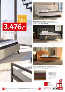 Bett im XXXLutz Möbelhäuser Prospekt "DIE ZUKUNFT DES SCHLAFENS BEGINNT JETZT." mit 8 Seiten (Mönchengladbach)