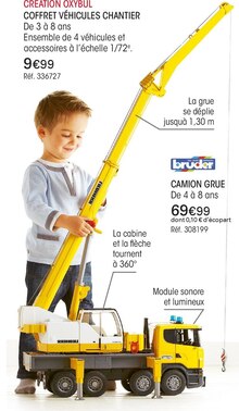 Grue d'atelier - Brucker - Oxybul Grue d'atelier - Brucker à 69,99 € dans le catalogue Oxybul "Noël de tous les talents"