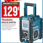 Brico Cash La Chapelle-au-Moine - Promo Radio de chantier Promo Radio de chantier à 129,00 € dans le catalogue Brico Cash à La Chapelle-au-Moine