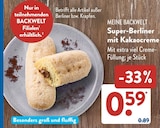 Super-Berliner mit Kakaocreme von MEINE BACKWELT im aktuellen ALDI SÜD Prospekt für 0,59 €