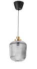 Hängeleuchte Messing/Klarglas grau im IKEA Prospekt Hängeleuchte Messing/Klarglas grau von SOLKLINT im aktuellen IKEA Prospekt für 29,99 €
