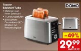 Toaster Edelstahl Turbo Angebote von DOMO bei Netto Marken-Discount Cottbus für 29,99 €