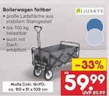 Bollerwagen faltbar Angebote von Juskys bei Netto Marken-Discount Fellbach für 59,99 €