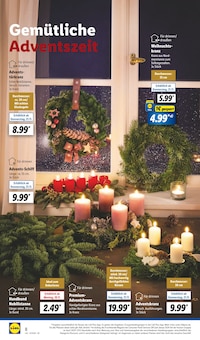 Adventskranz im Lidl Prospekt "LIDL LOHNT SICH" mit 62 Seiten (Heilbronn)