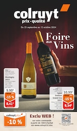 Prospectus Colruyt à Saint-Mihiel, "Foire aux Vins", 16 pages, 25/09/2024 - 13/10/2024