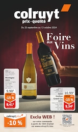 Catalogue Supermarchés Colruyt en cours à Saint-Mihiel et alentours, "Foire aux Vins", 16 pages, 25/09/2024 - 13/10/2024