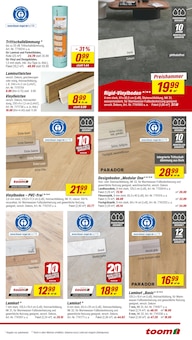 Vinylboden Angebot im aktuellen toom Baumarkt Prospekt auf Seite 9