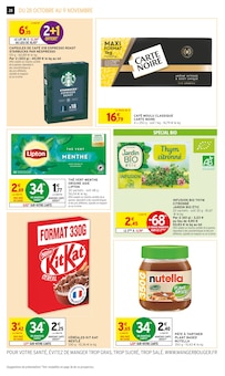 Promotion Thé Vert dans le prospectus Intermarché Super, valable du 28/10/2025 au 09/11/2025 Promo Thé Vert dans le catalogue Intermarché Super du moment à la page 28