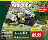 Akku-Kettensäge 40 V Angebote von PARKSIDE bei Lidl Mülheim für 89,99 €