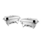 Chafing Dish AW-119, Edelstahl mit 6 GN-Behältern, 15.5 L, abnehmbare Deckel, 2 Stück von aro im aktuellen METRO Prospekt für 77,34 €