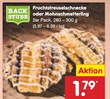 Aktuelles Fruchtstreuselschnecke Angebot bei Netto Marken-Discount in Heidelberg ab 1,79 €