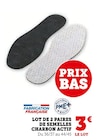 Promo Lot de 2 paires de semelles charbon actif à 3,00 € dans le catalogue U Express à Feyzin