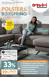 Der aktuelle Opti-Wohnwelt Prospekt Der aktuelle Opti-Wohnwelt Prospekt Polster & Boxspring Aktionstage