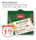 Kaffeepads im Angebot bei GLOBUS in Halle Kaffeepads Angebote von Melitta bei GLOBUS Halle für 1,79 €
