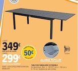 Table rectangulaire extensible en promo chez E.Leclerc Montbéliard à 299,00 €