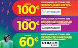 Jusqu'à 100€ remboursés en 72h pour l'achat de 4 pneus Michelin à Euromaster dans Samadet