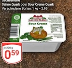 Aktuelles Sahne Quark oder Sour Creme Quark Angebot bei GLOBUS in Leipzig ab 0,59 €