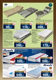 Matratze im Möbel Inhofer Prospekt "BETTEN VIELFALT" auf Seite 8